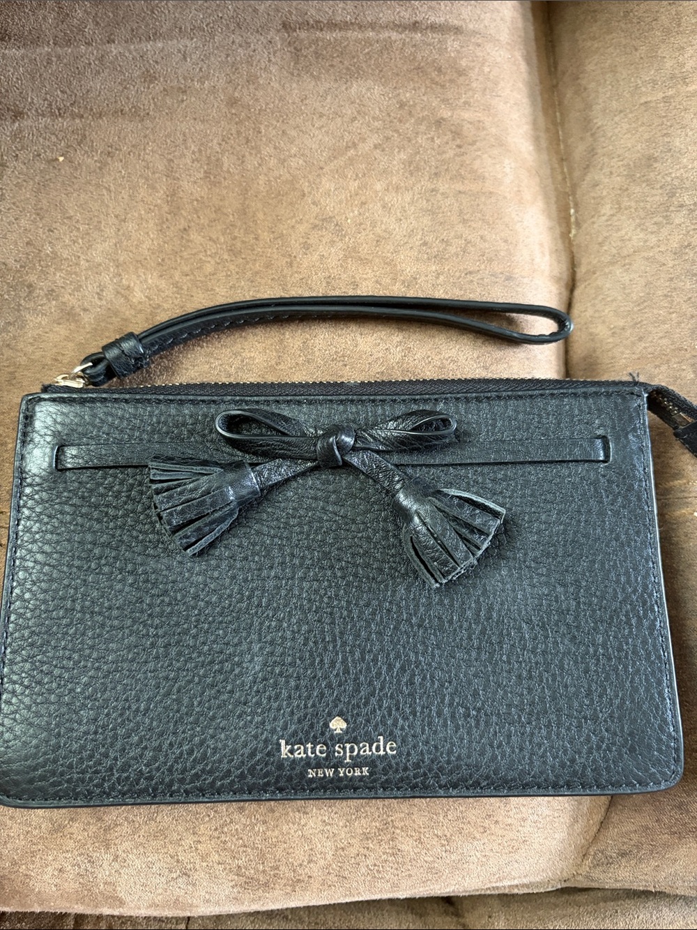 kate spade Black Wristlet